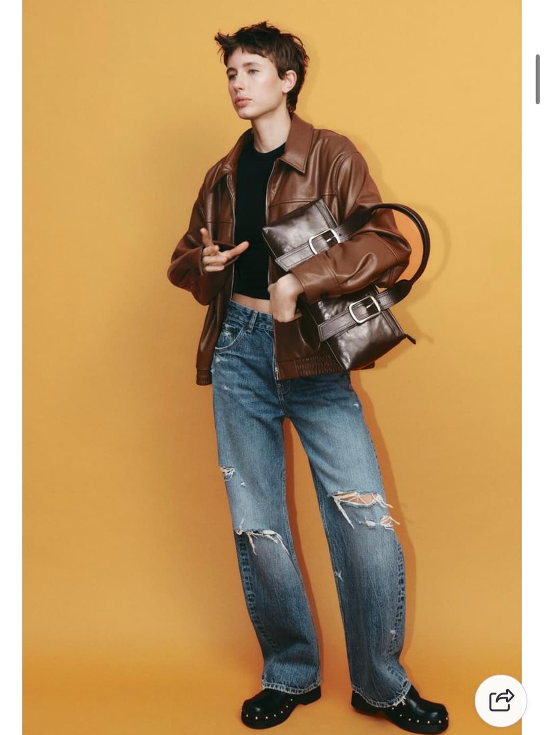 자라 버클 롱 시티백 숄더백 상품이미지3