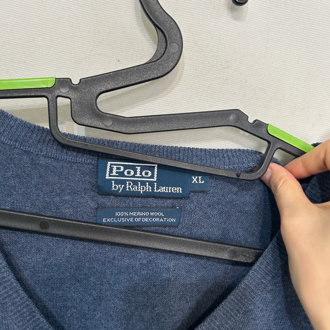 폴로 랄프로렌 남성 메리노울 니트 조끼 XL 상품이미지2