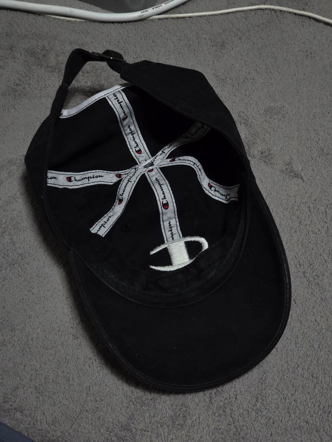 챔피온 볼캡 블랙 상품이미지2