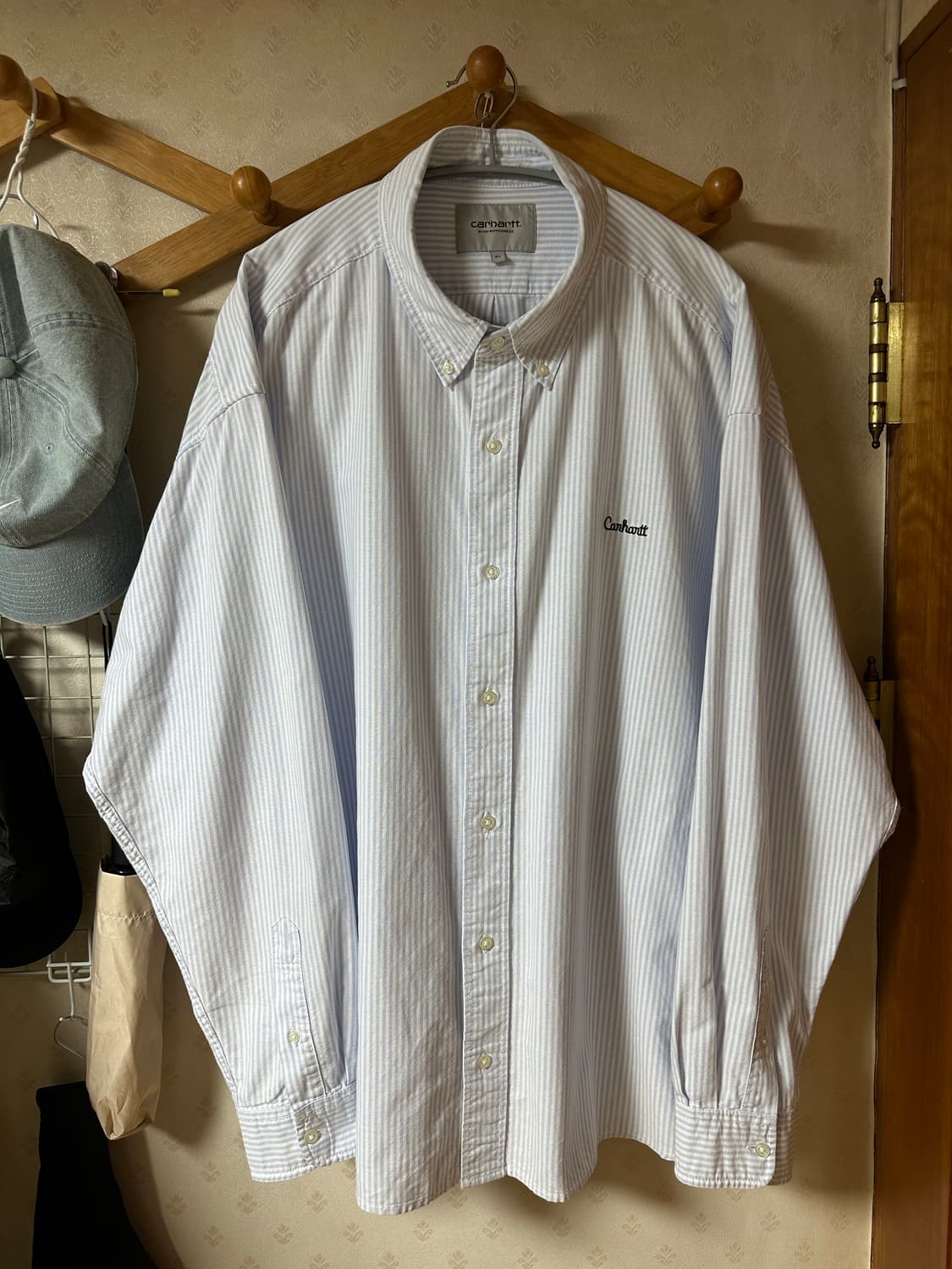 칼하트 WIP 데니스 스트라이프 셔츠 XL 상품이미지1
