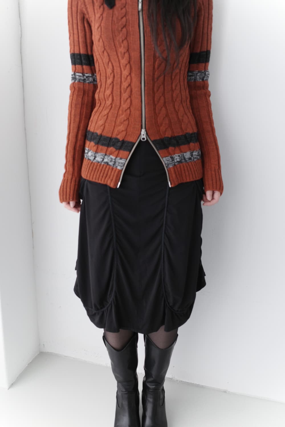 hiroko bis) shirring line skirt 상품이미지5