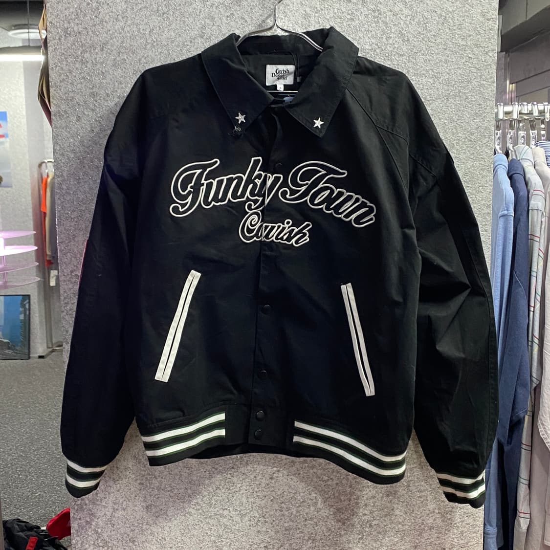 카비시 펑키 타운 블랙 봄버 자켓 B3971 상품이미지2