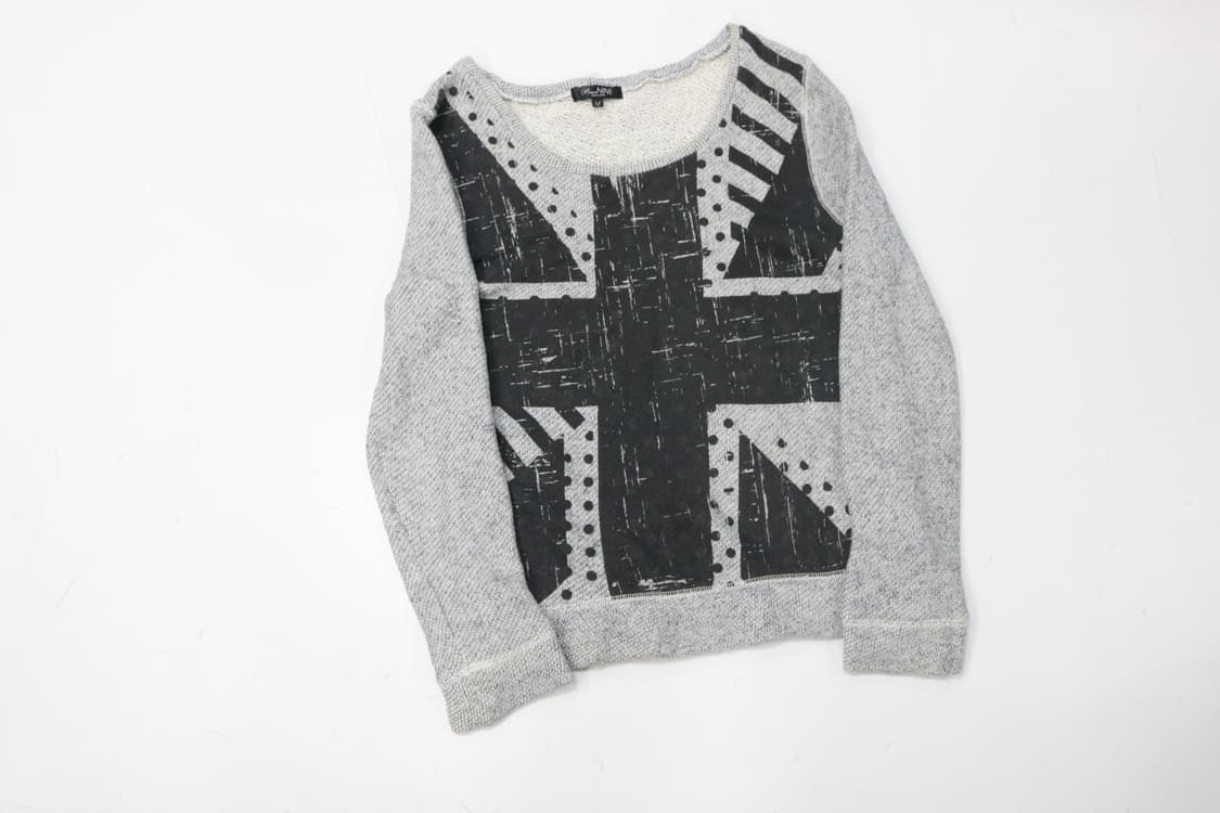 Pine NINE 파인나인 빈티지 유니언 잭 그래픽 스웨트셔츠 상품이미지4