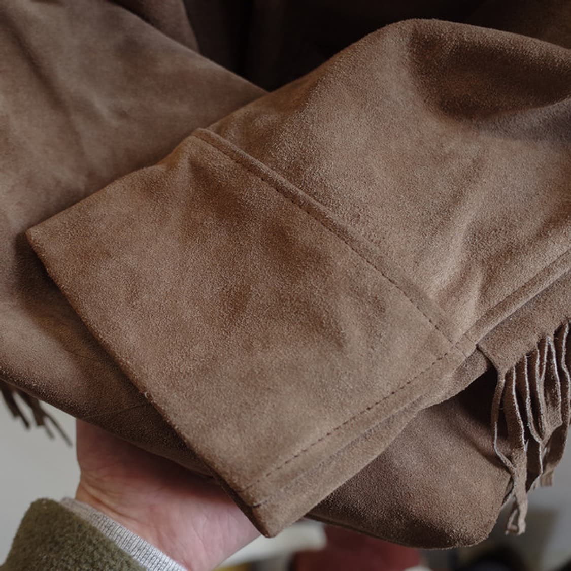 70’s Montgomery Ward Suede Fringe Jacket 상품이미지5