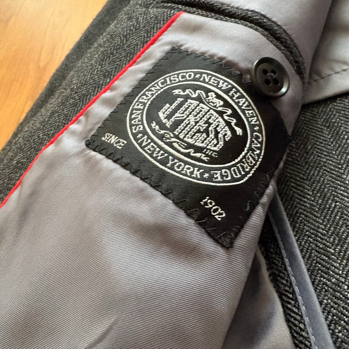 제이프레스 헤링본 3버튼 자켓 상품이미지2