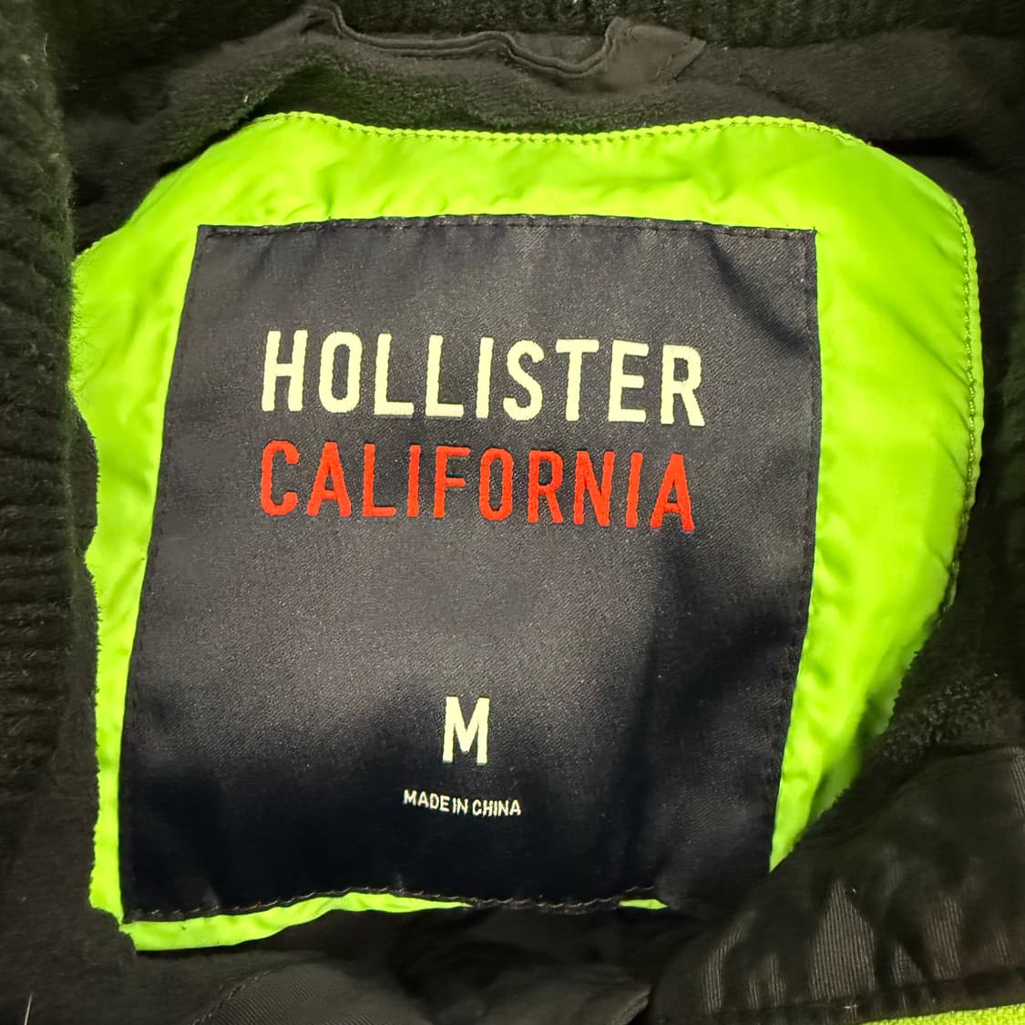 [정품/M] 홀리스터 캘리포니아 블랙 패딩 점퍼 b14 상품이미지5