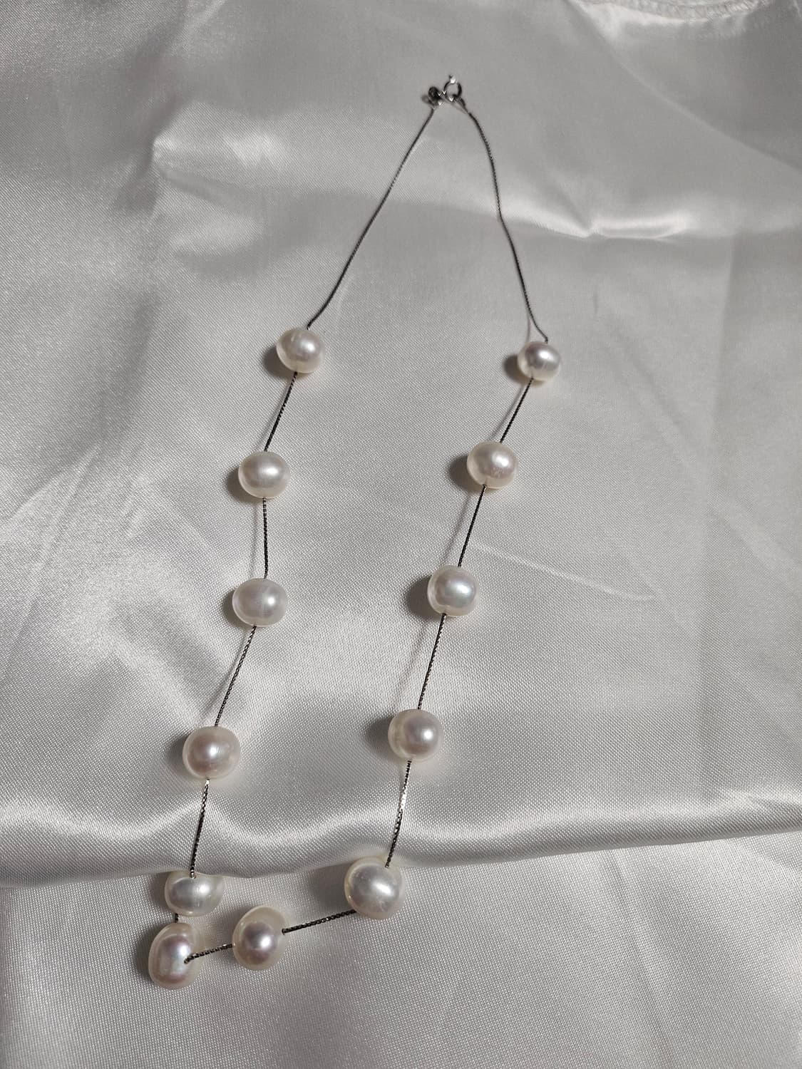 담수진주 실버목걸이 상품이미지1