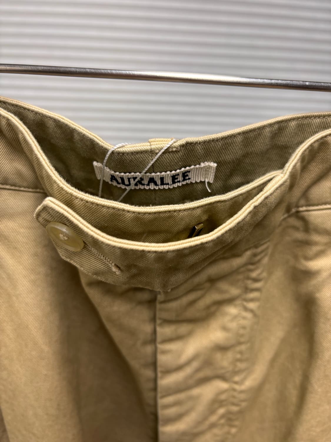 새제품) AURALEE 오라리 가먼츠 와이드 원턱 치노 26SS 상품이미지2