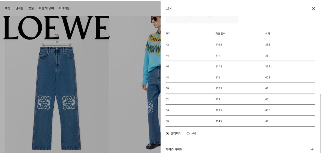 로에베 아나그램 데님 상품이미지2