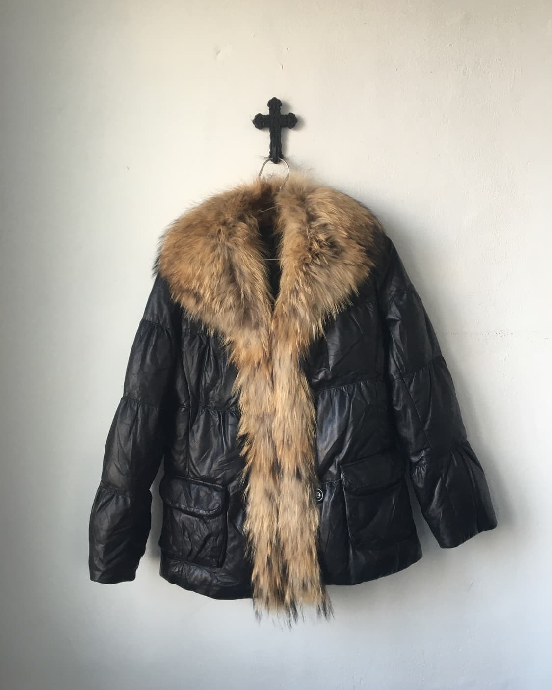 Fur point lamb leather jacket 상품이미지2
