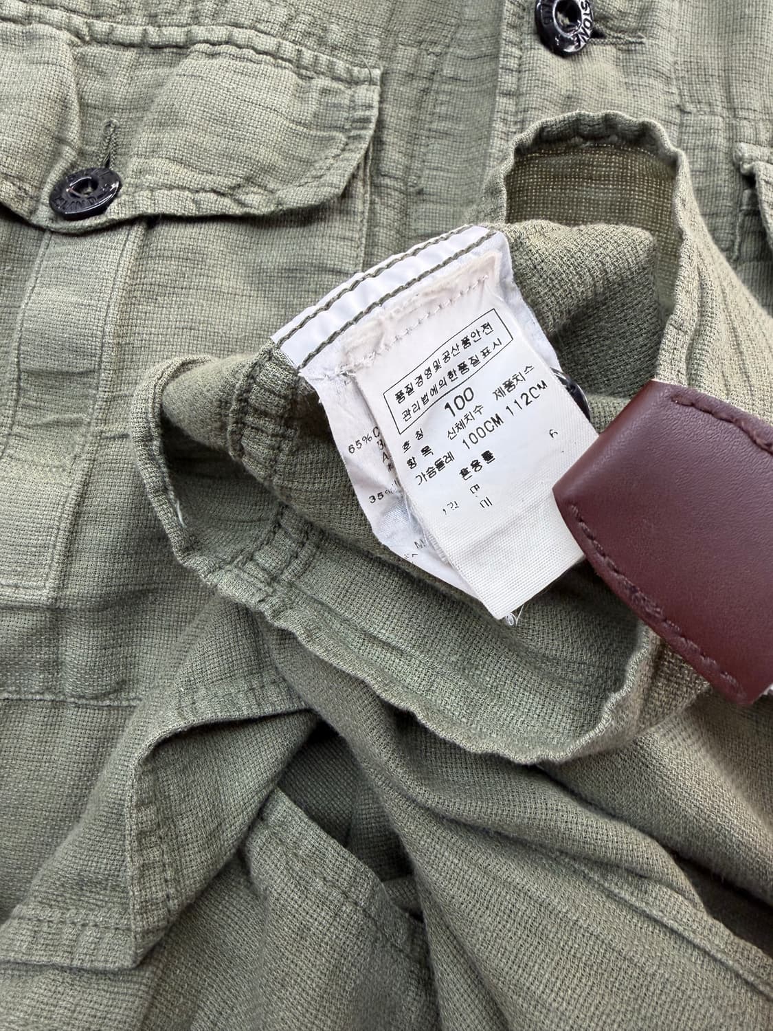 100/ 스톤아일랜드 2000AW 린넨 마 셔츠자켓 상품이미지8