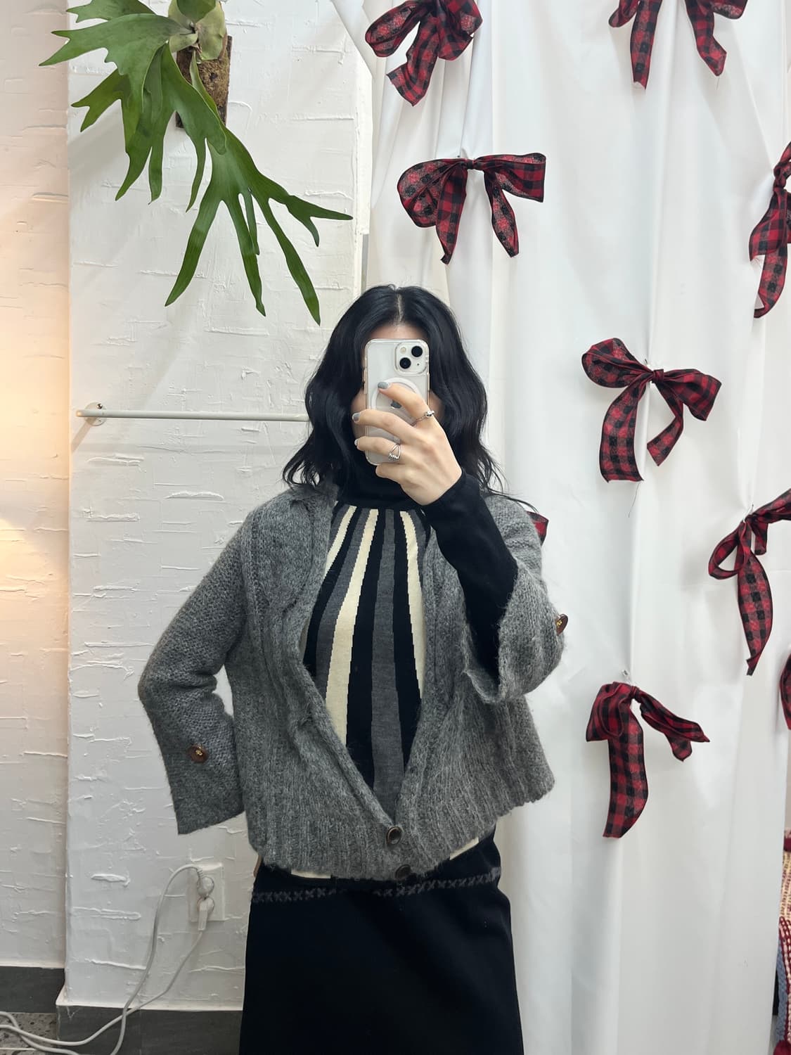 Cropped knit cardigan 상품이미지1