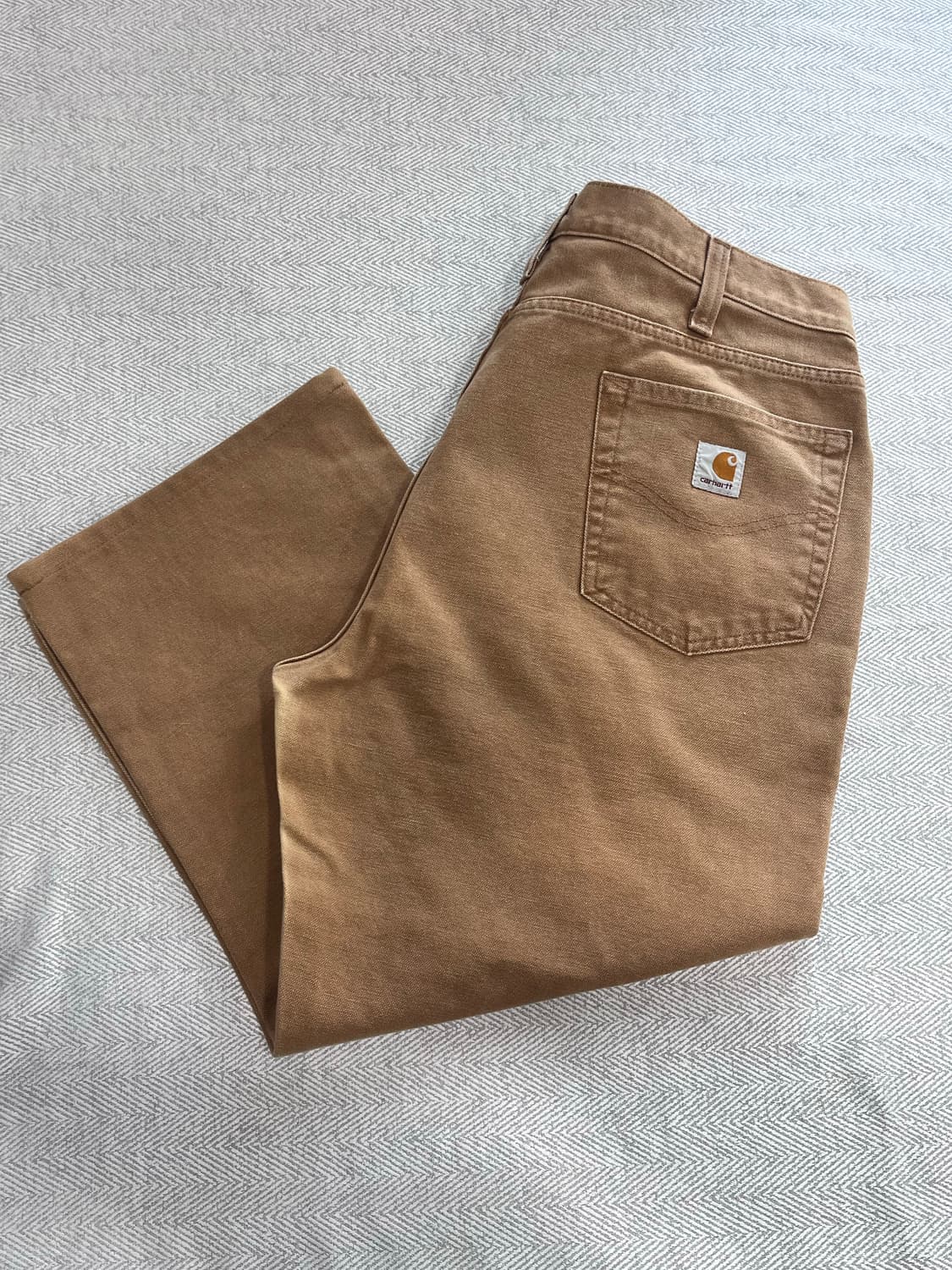 칼하트 브라운 워크 팬츠 릴렉스핏 38인치 상품이미지10