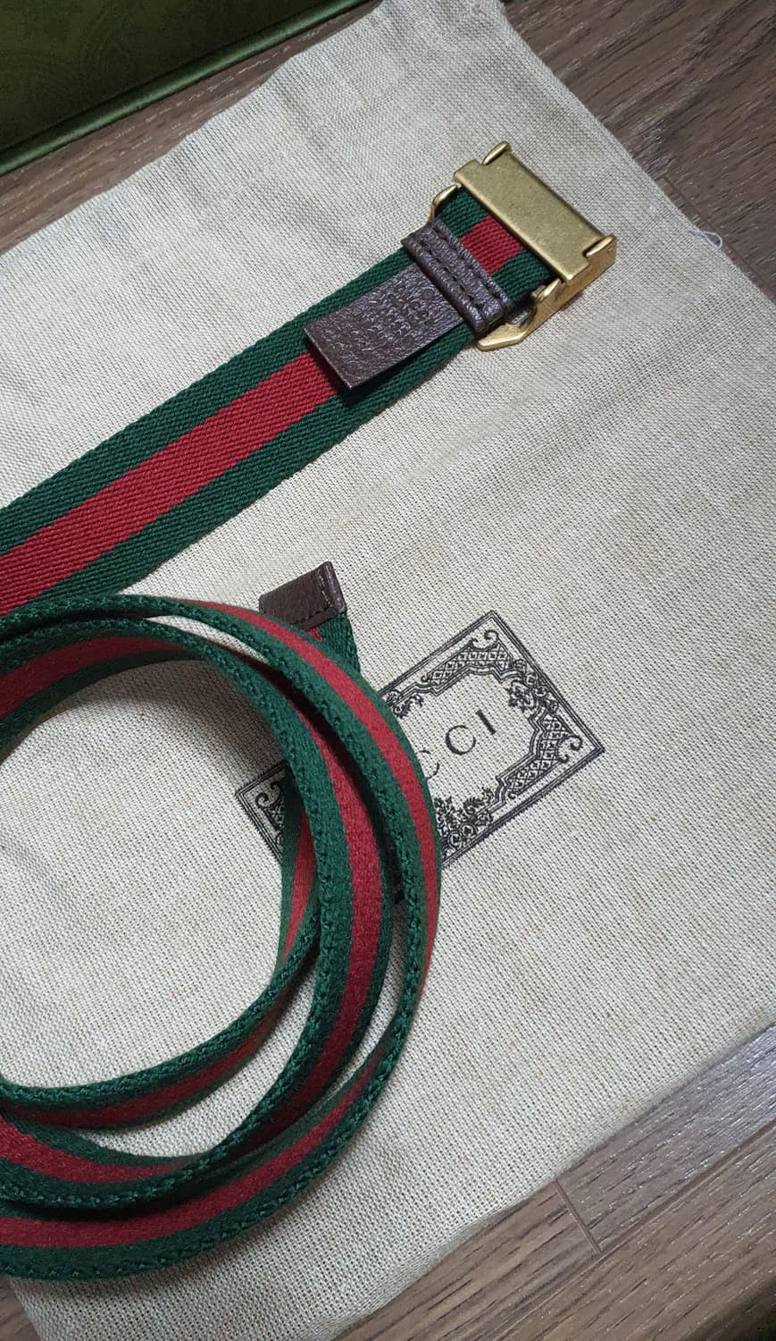 구찌 웹 삼선 벨트 85 상품이미지5