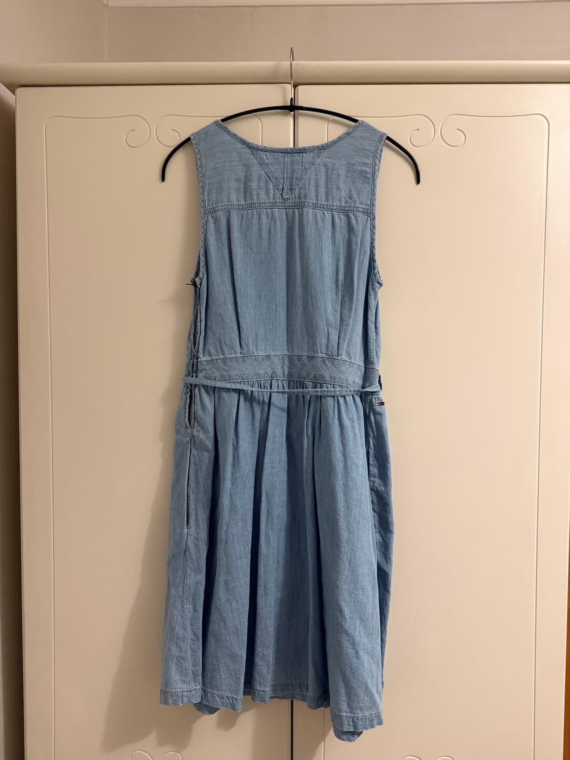 타미힐피거 연청 민소매 데님 원피스 상품이미지3