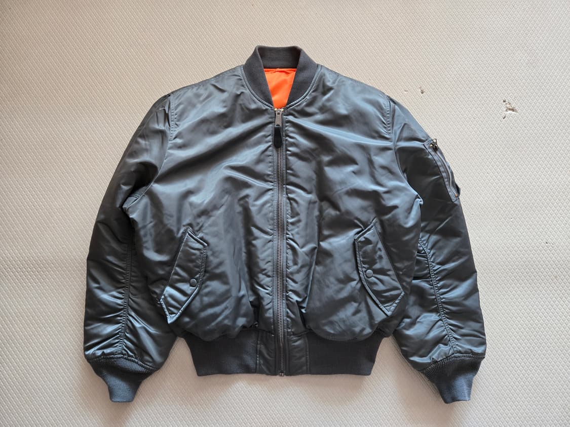 알파인더스트리 MA-1 플라이트 자켓 [건메탈 / L] 상품이미지1