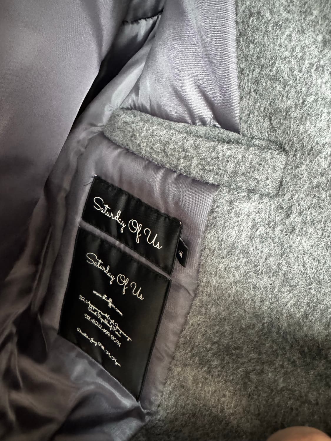 Stu 패디드 봄버 그레이 M 상품이미지2