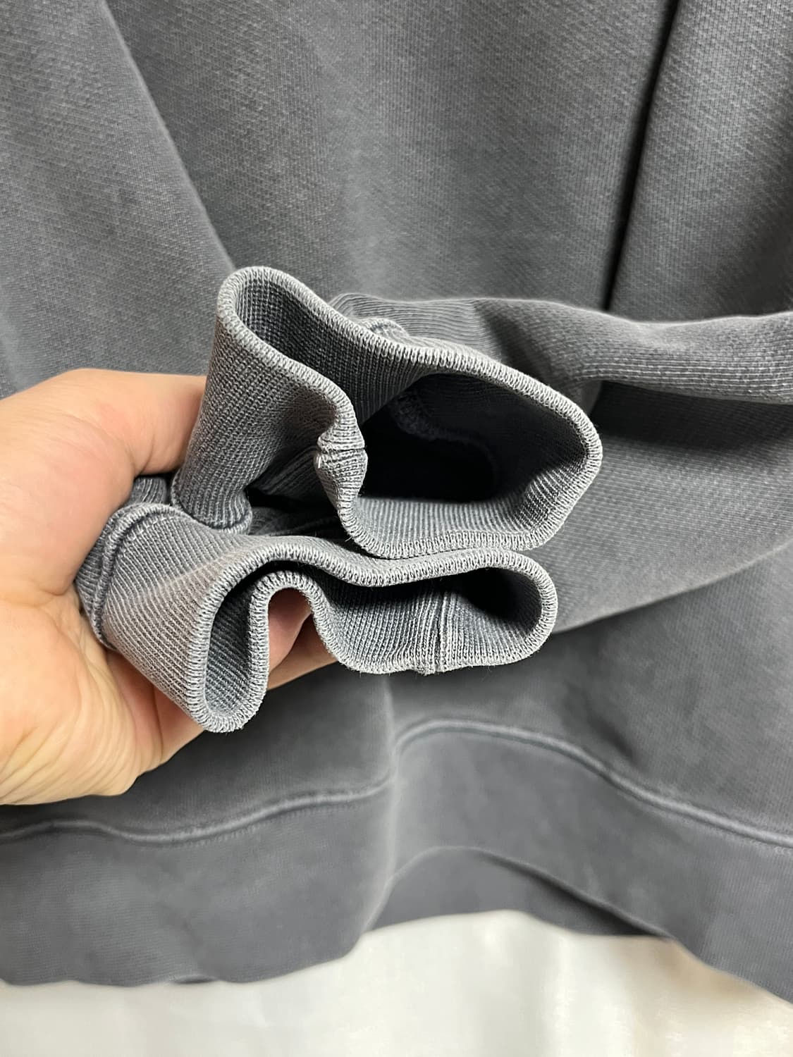 공용 소버먼트 피그먼트 오버핏 고중량 맨투맨 티셔츠 S 상품이미지2