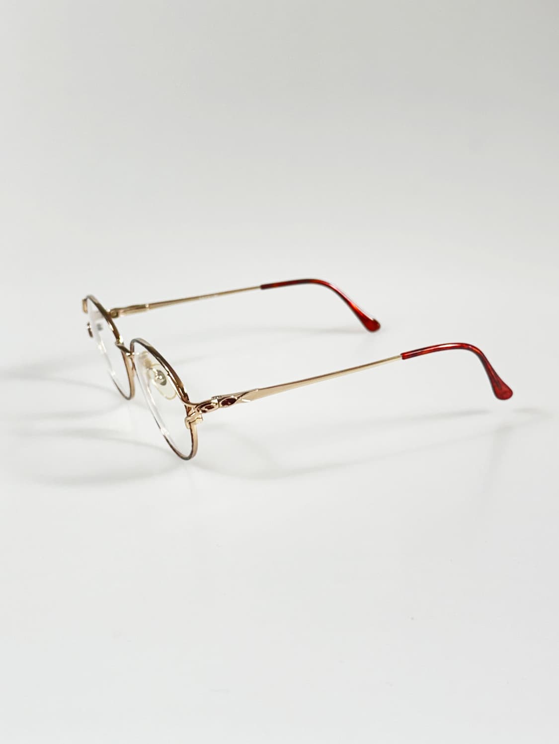90s 유로피안 토터스 골드 오벌 메탈 프레임 빈티지 안경 상품이미지4