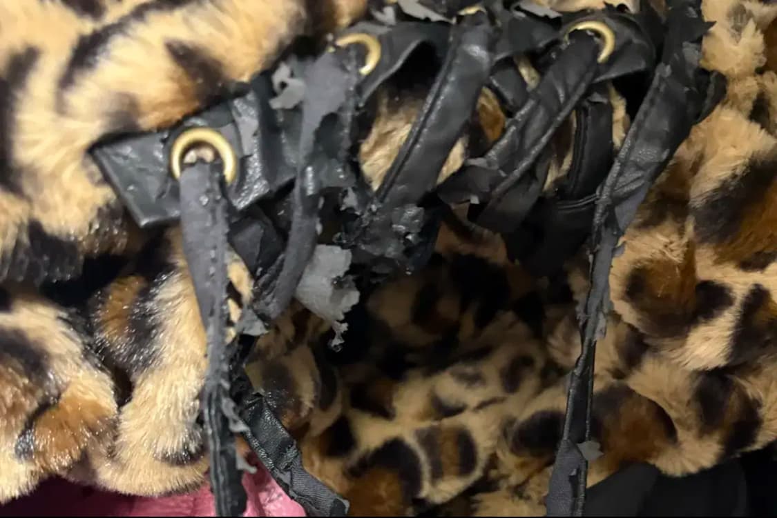 지금만) d.i.a 오네갸루 호피 퍼코트 상품이미지3