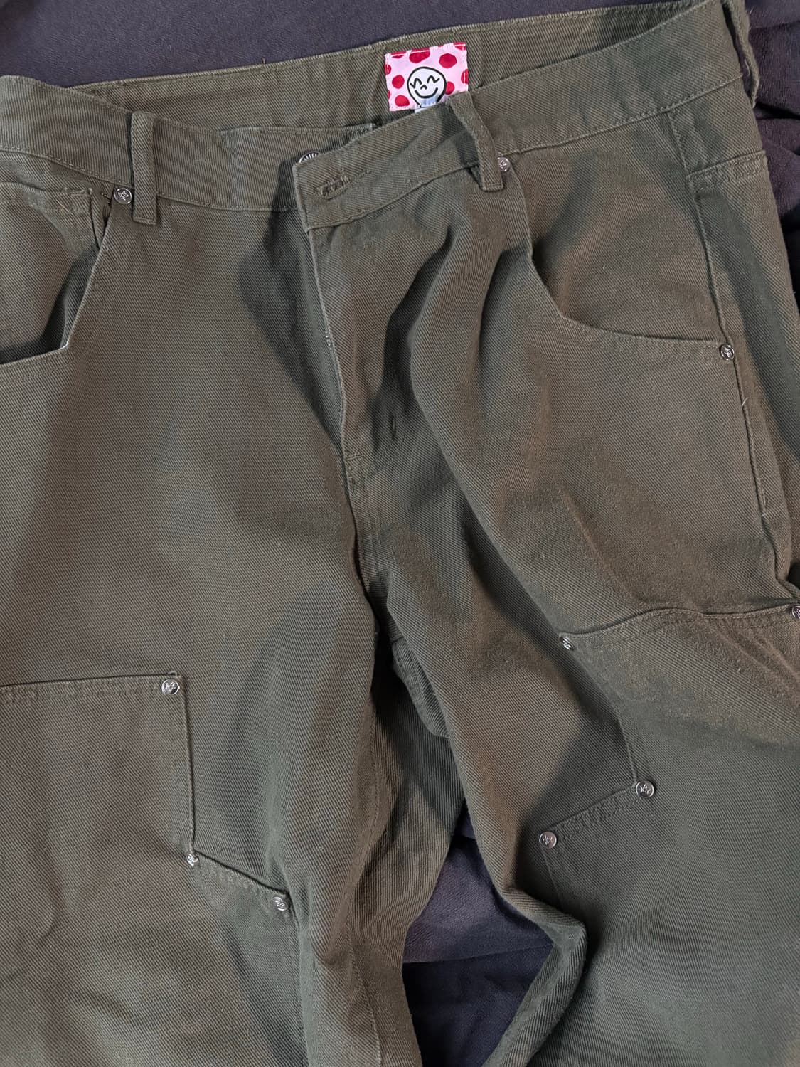 Star team double knee star jeans 올리브 상품이미지2