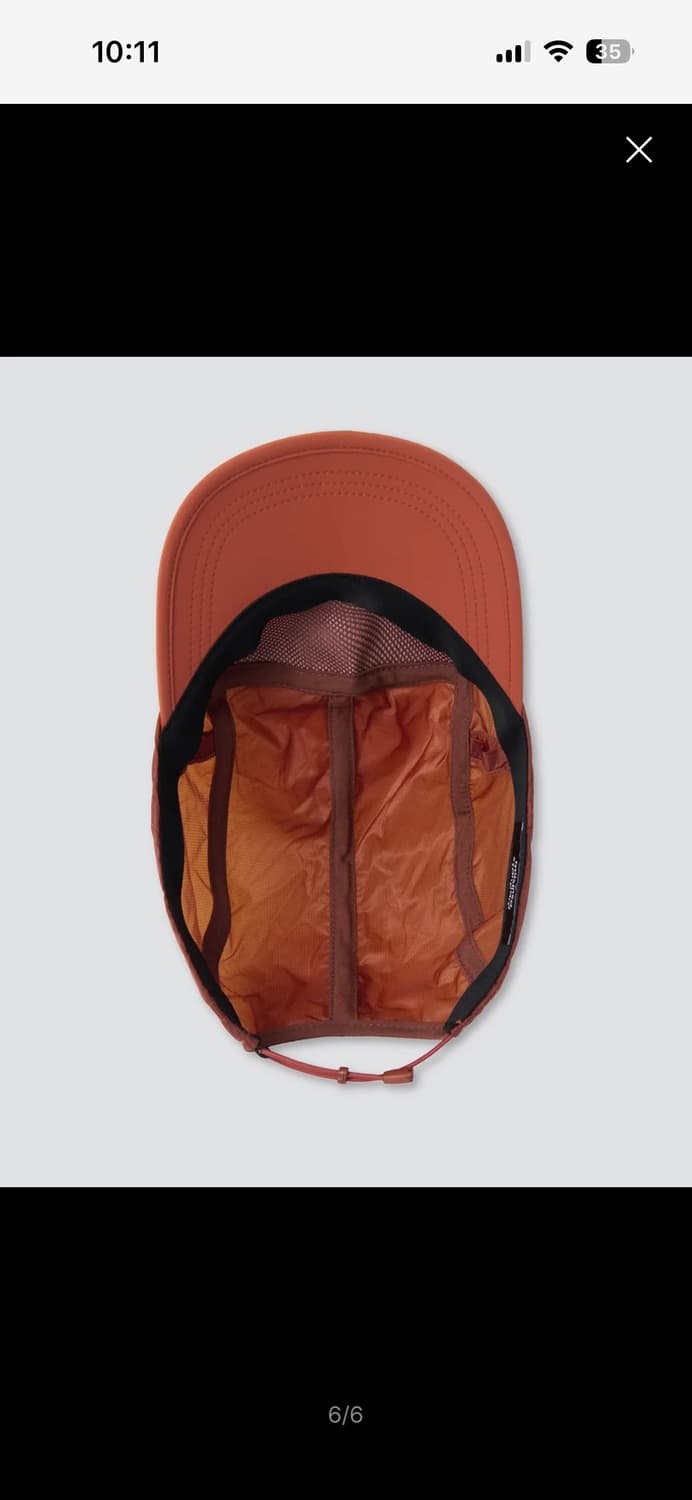 무신사스탠다드 시티레저 에어웨이트 캠프캡 오렌지 상품이미지5