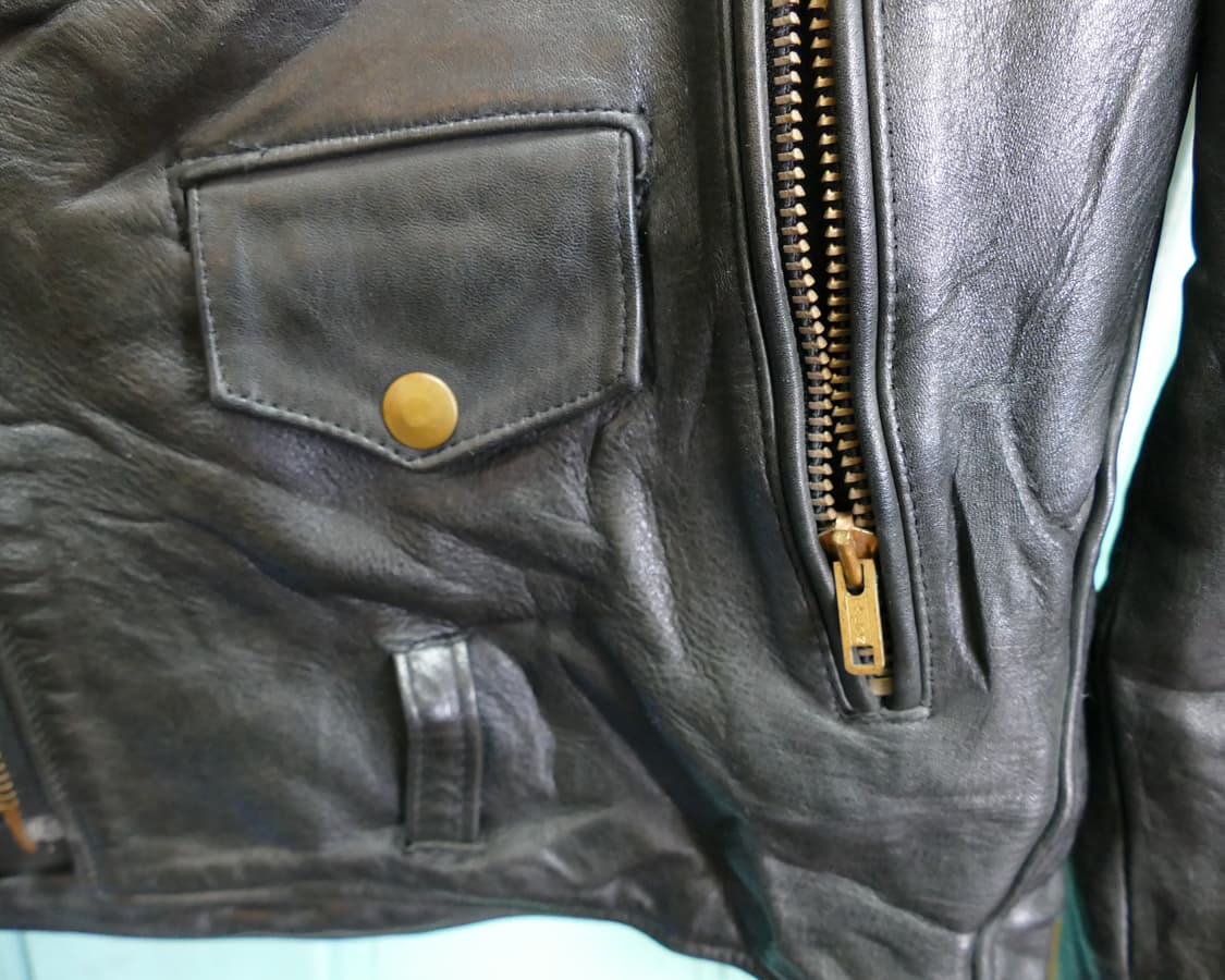 [L] USA 빈티지 Harley-Davidson 더블 라이더 레더 자켓 상품이미지6