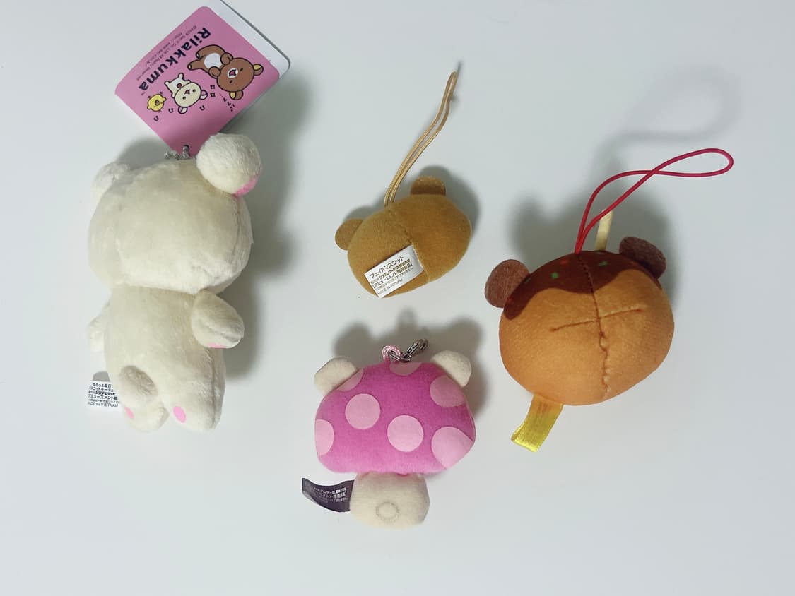 일괄 할인 버섯 코리락쿠마 인형 타코야끼 문어빵 리락쿠마 얼굴 눈썹 상품이미지2