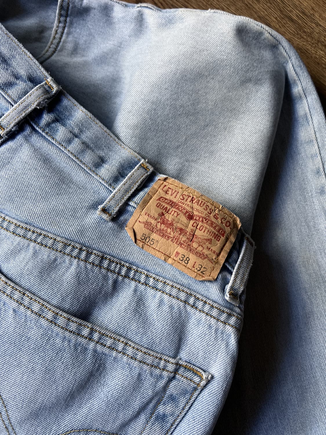 [38]리바이스 505 라이트블루 데님 팬츠 상품이미지9