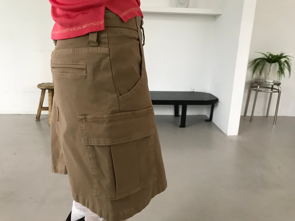 vintage beige cargo skirt 상품이미지6