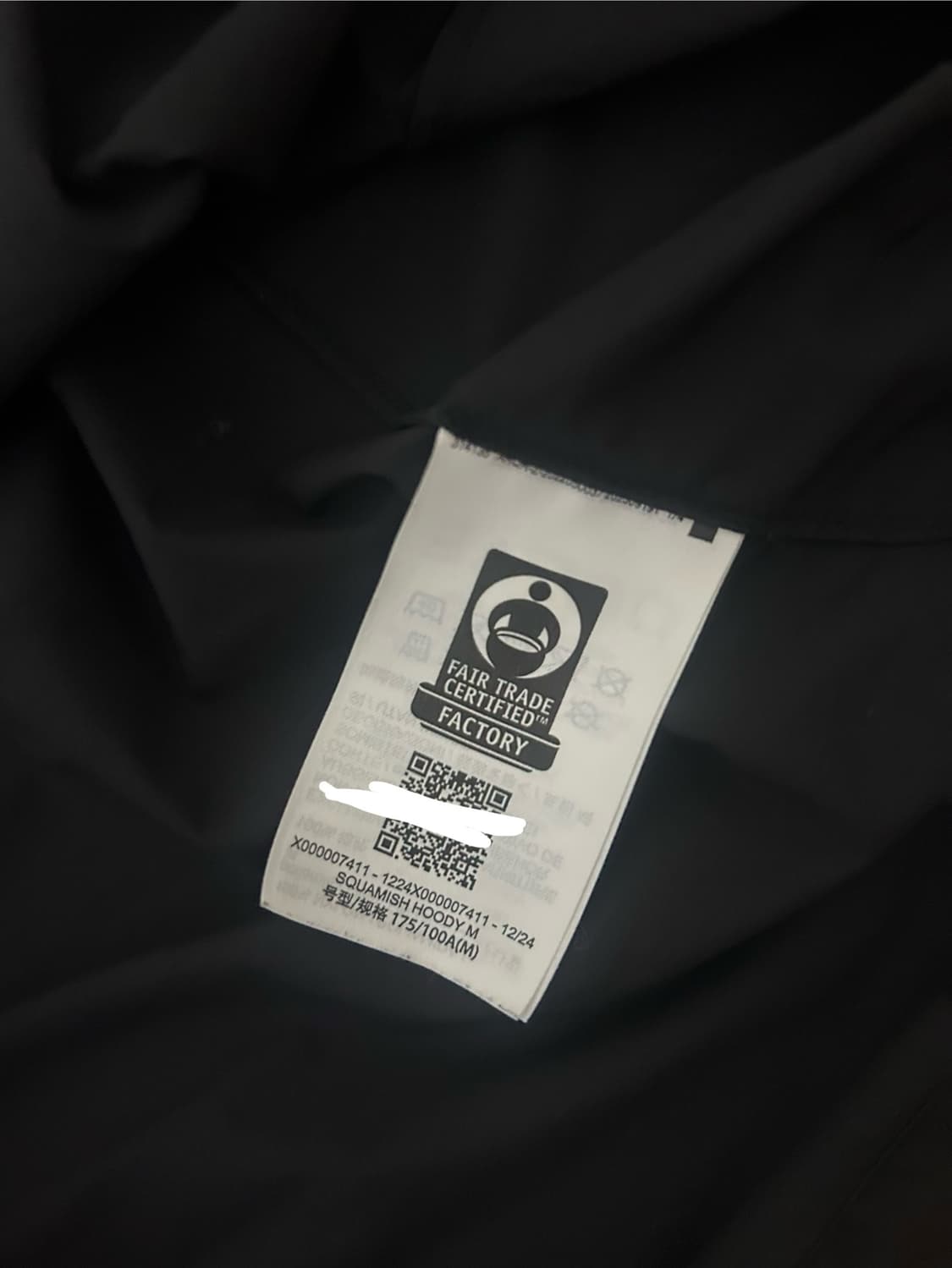 아크테릭스 스쿼미시 후디 블랙 [M] 상품이미지2