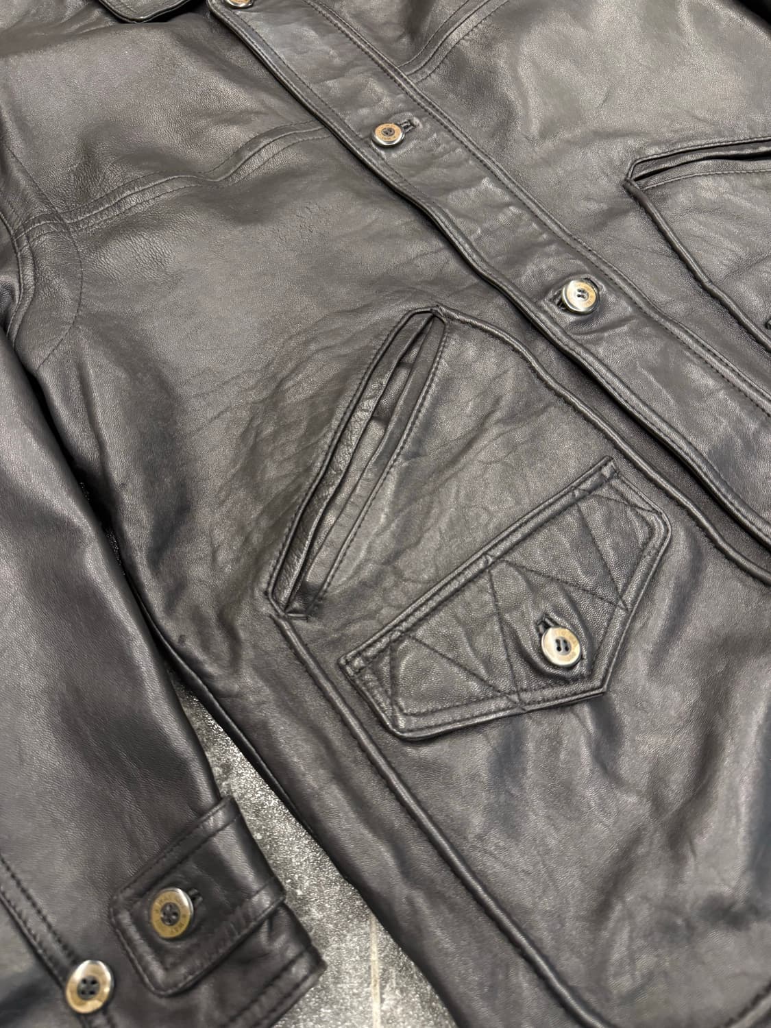 양가죽 레더 카코트 상품이미지5