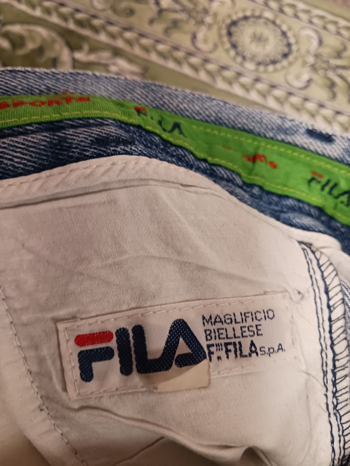 FILA 하이웨스트 와이드 데님팬츠 상품이미지6