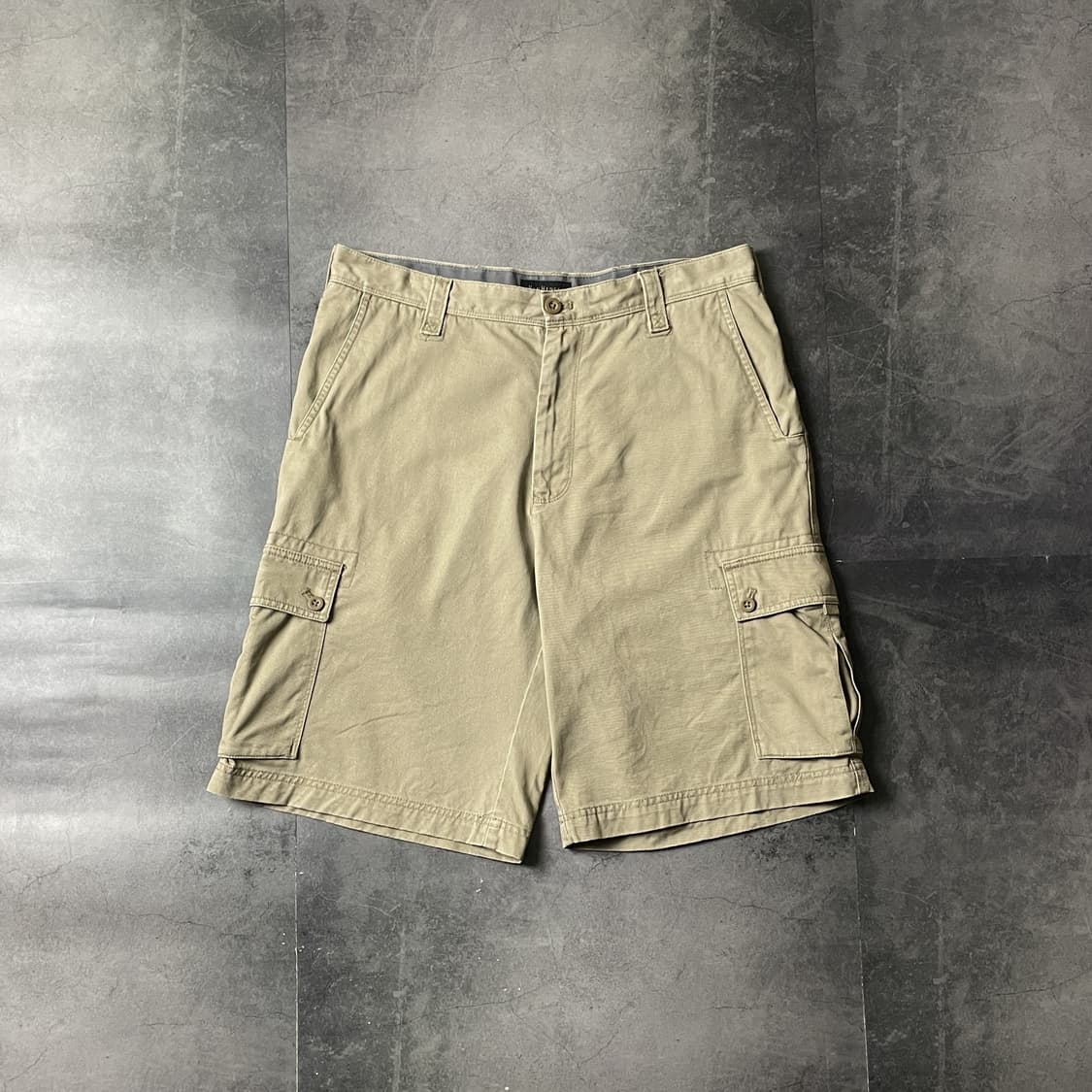 VANHEUSEN 빈티지 베이지 코튼 카고 하프 팬츠 A00764 상품이미지1