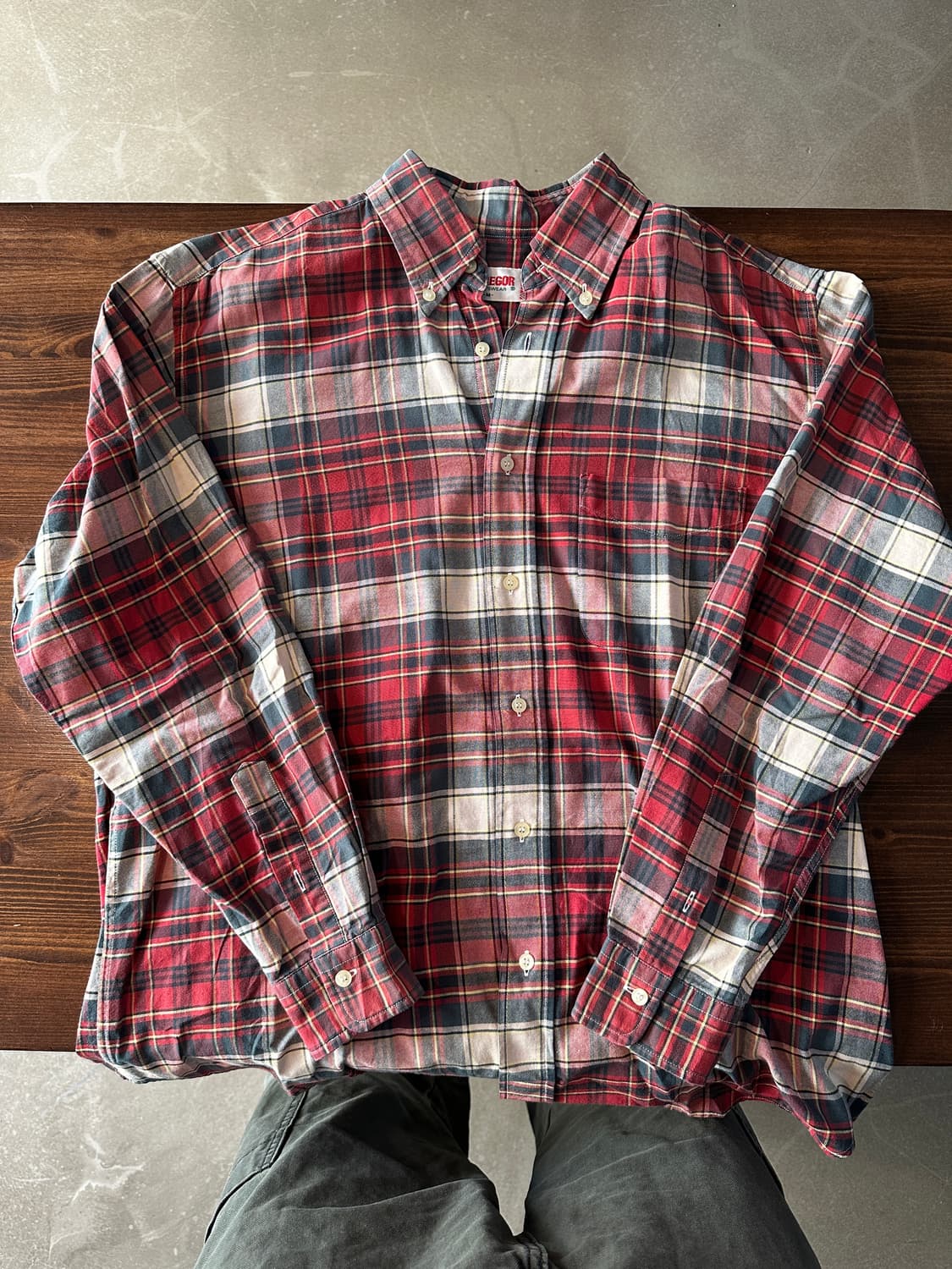 맥그리거 체크 셔츠 남방 상품이미지1