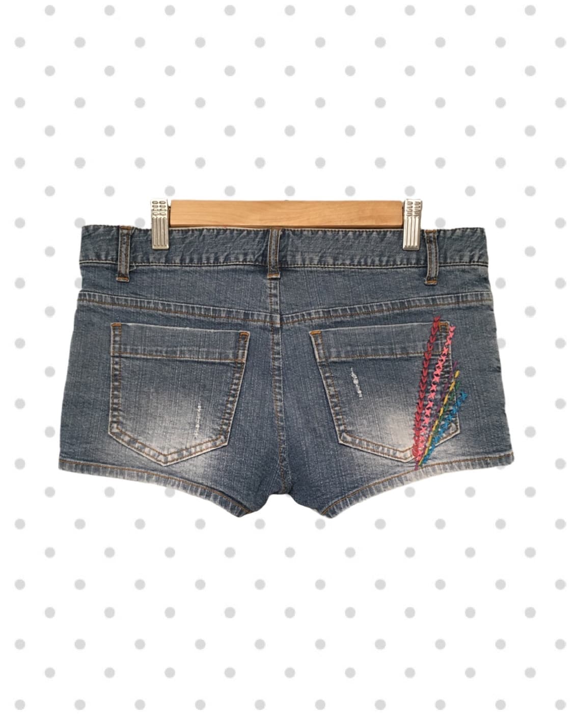 vintage flower low-rise denim short pant 상품이미지7