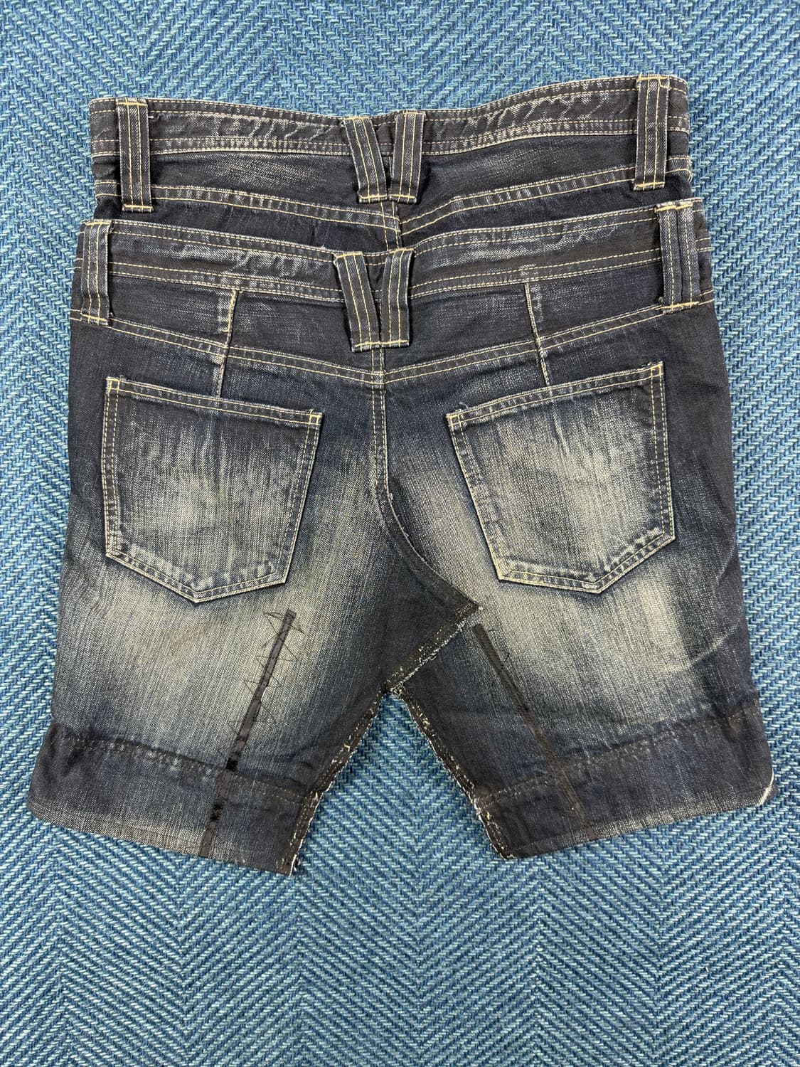 PPFM 재패니즈 아카이브 더블 웨이스트 데님 쇼츠 상품이미지2