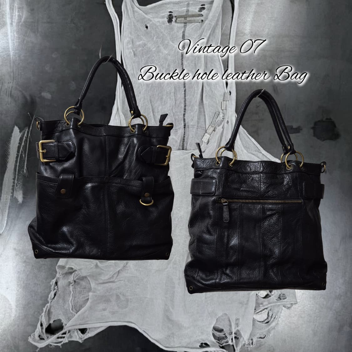 Vintage 07 Buckle hole leather Bag 상품이미지1