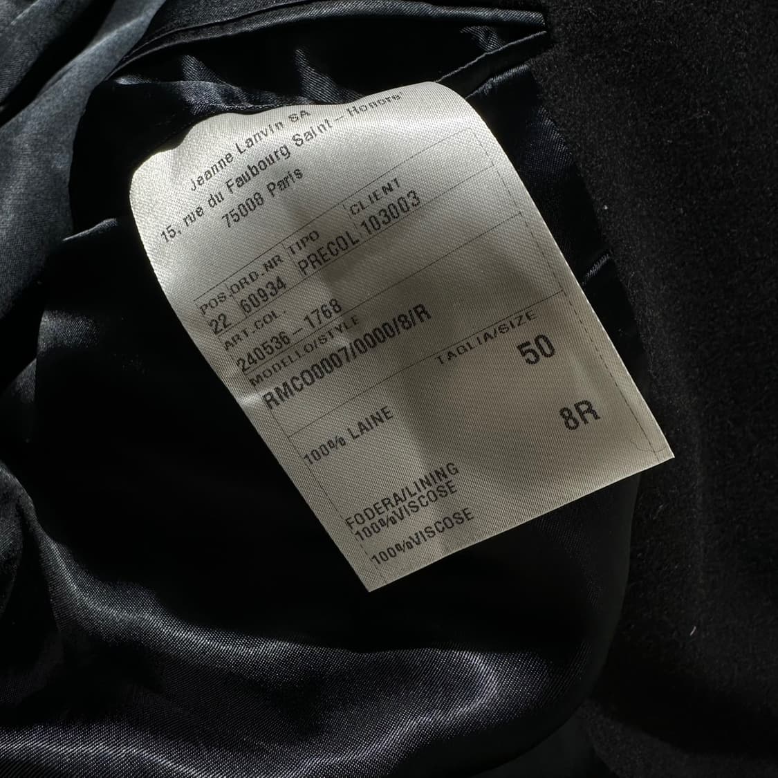 랑방 울 싱글 코트 블랙 상품이미지9