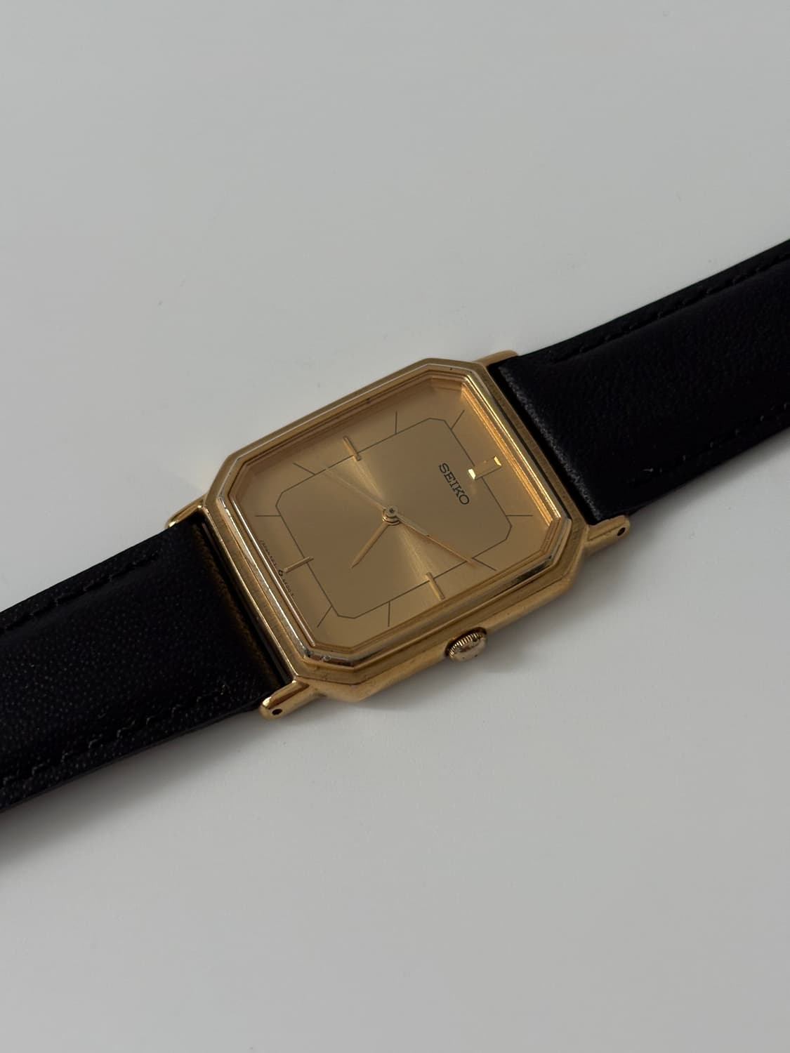 1980s Gold Octagon Case Quartz 상품이미지4
