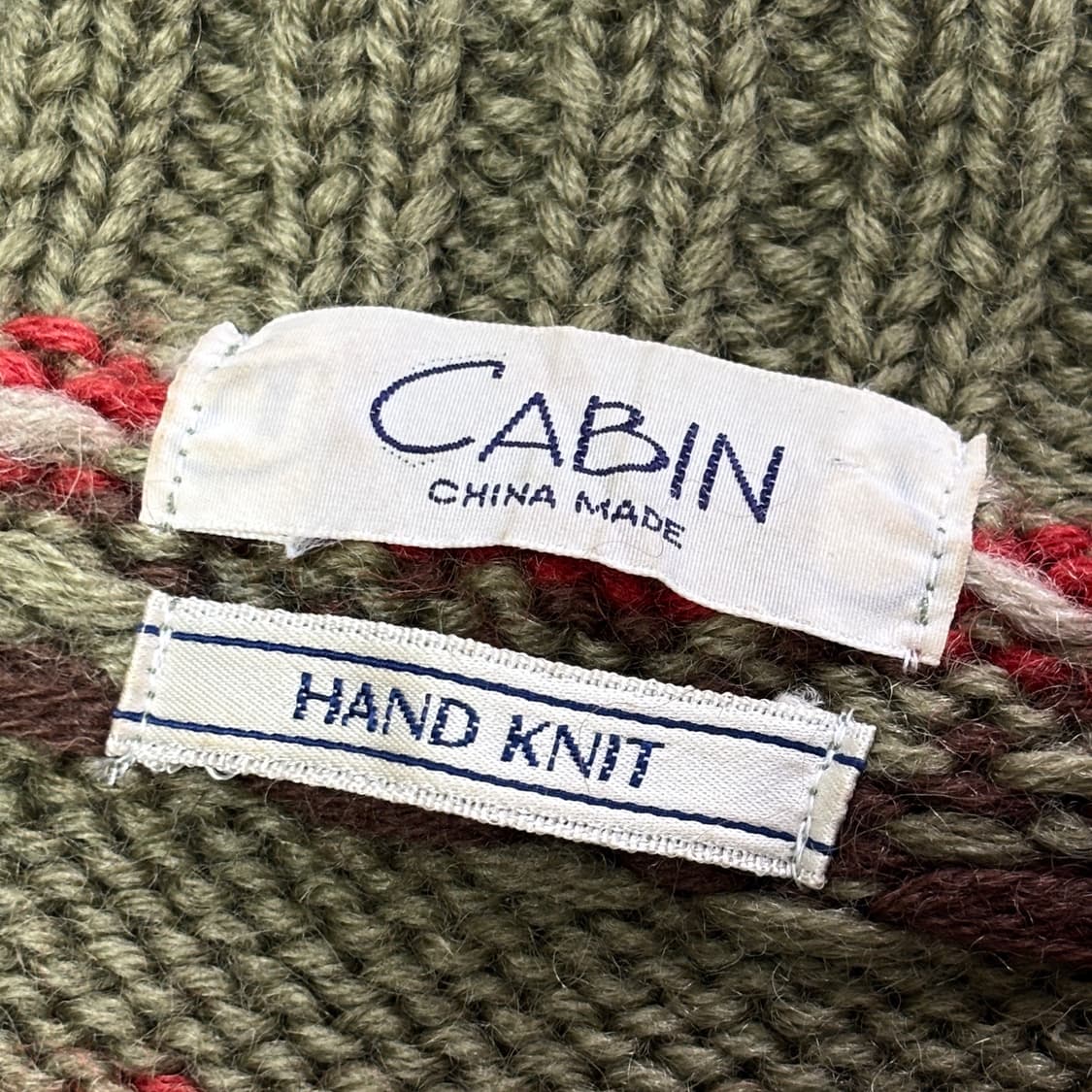 핸드메이드 패턴 니트 가디건 상품이미지4