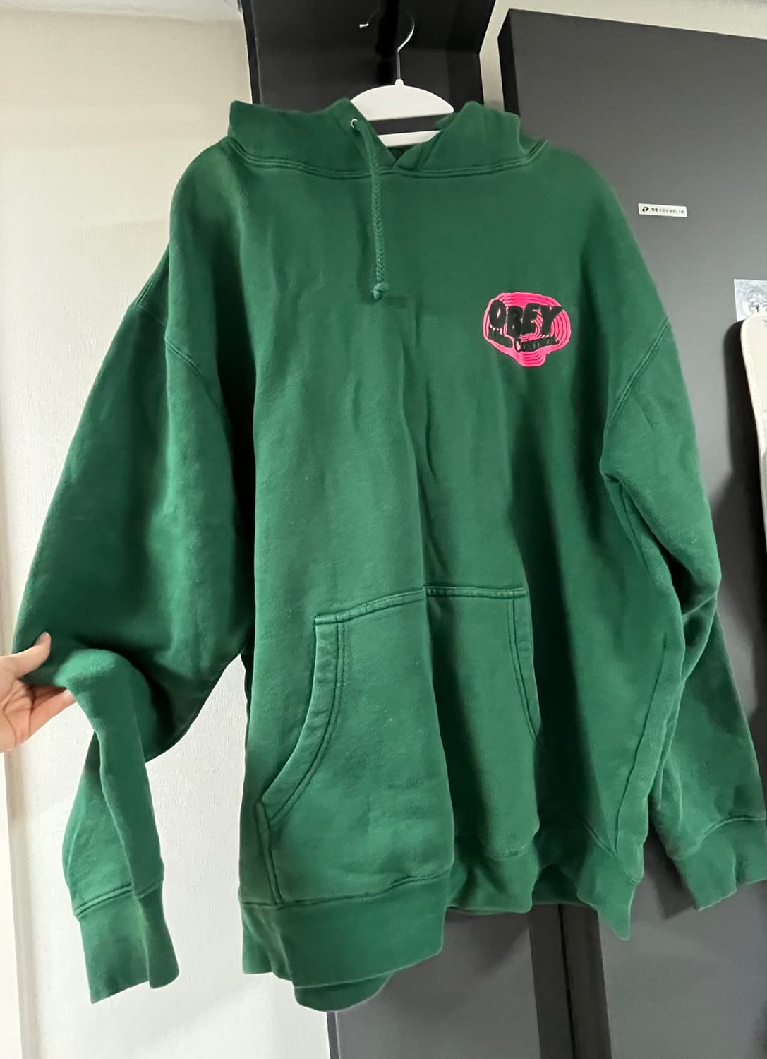오베이 Mind Control 그린 후드티 L obey 상품이미지1