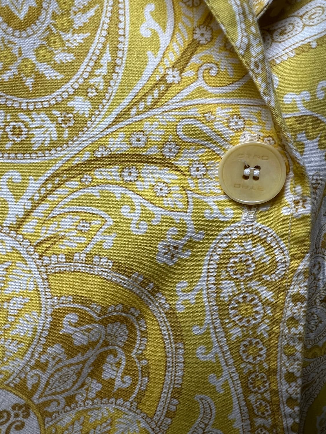 에트로 옐로우 페이즐리 셔츠 상품이미지3