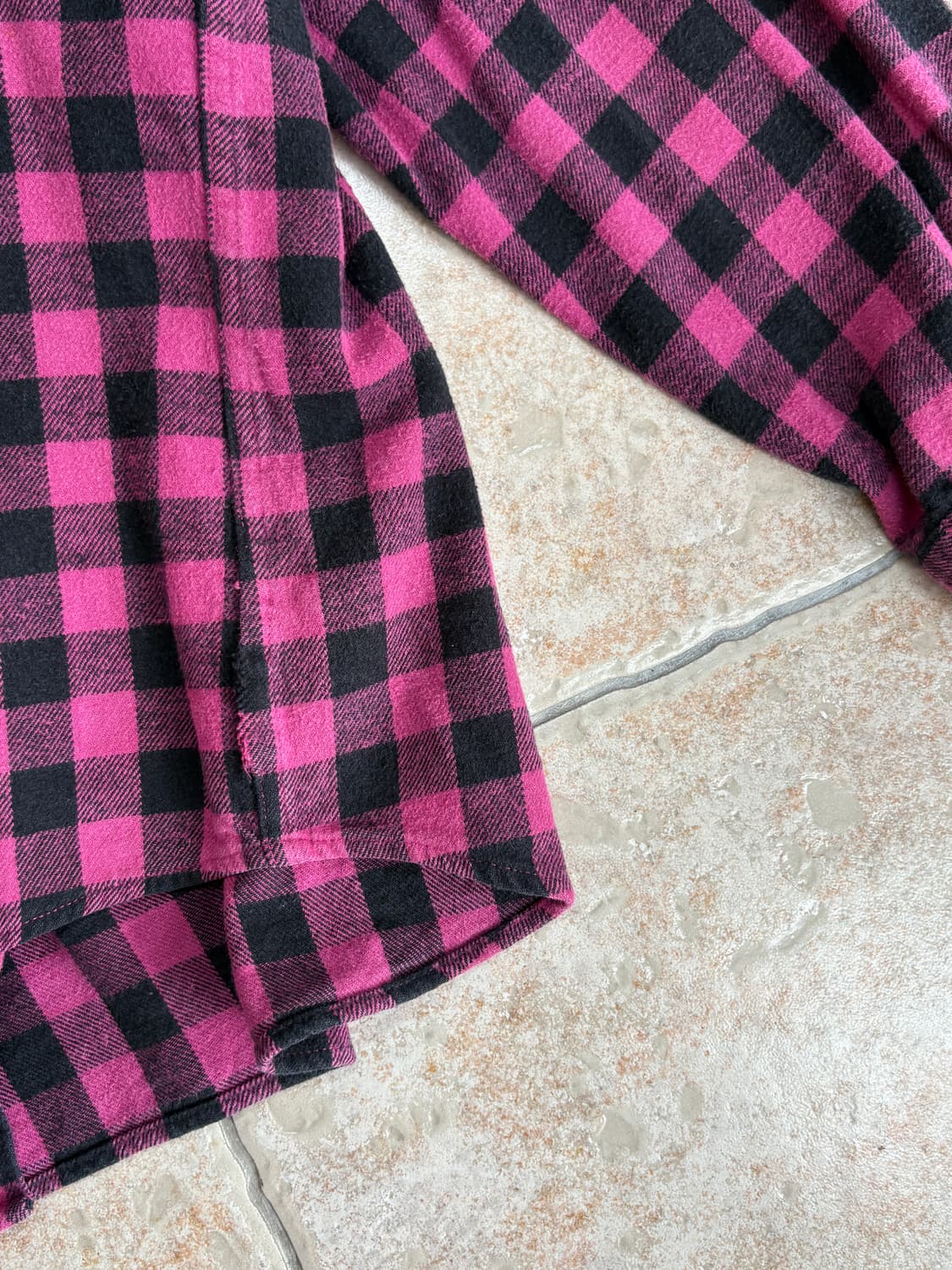 [XL] Flannel purple pattern shirt 상품이미지3