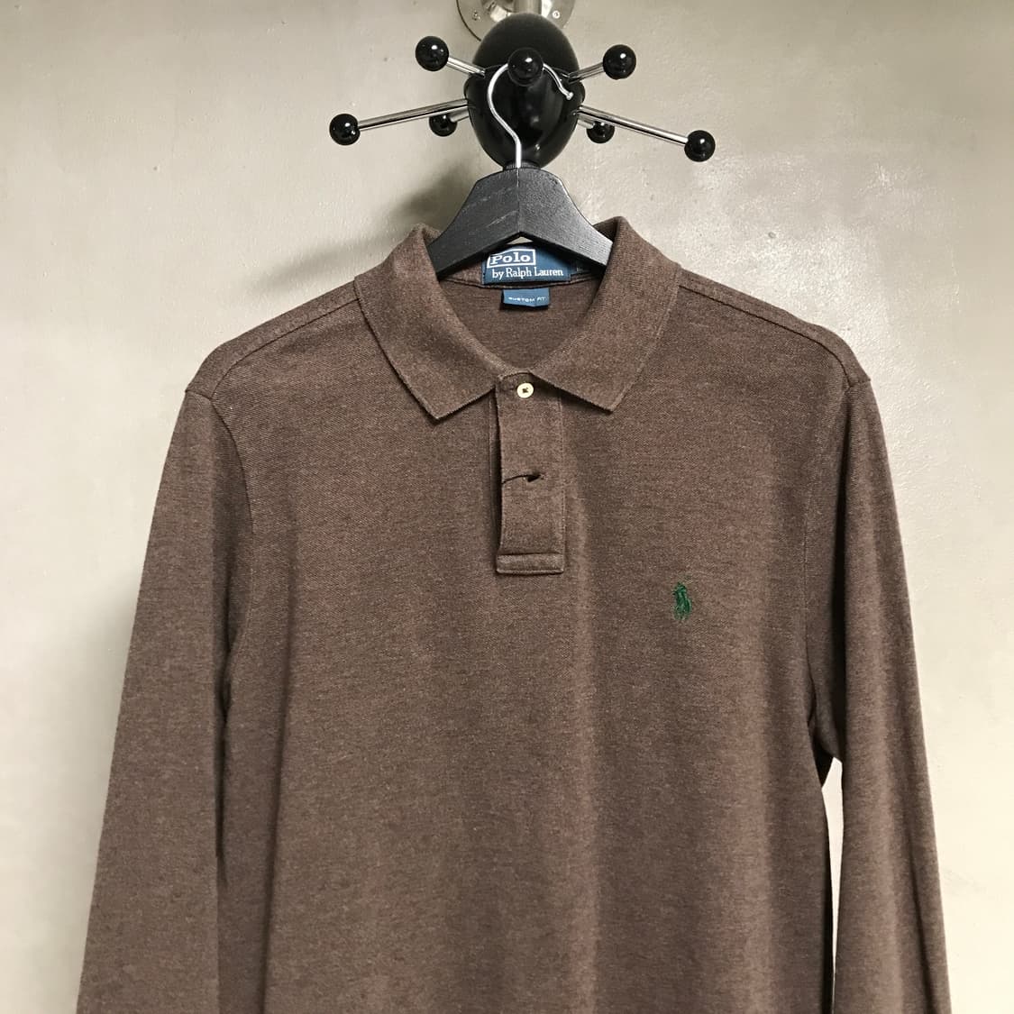 폴로 랄프로렌 PK 긴팔 카라티 브라운 L 상품이미지2