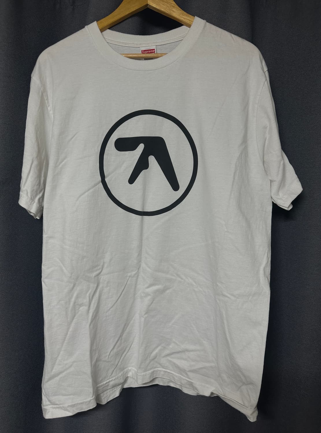 [L] 에이펙스 트윈 x 슈프림 반팔 티셔츠 화이트 aphex twin 상품이미지1