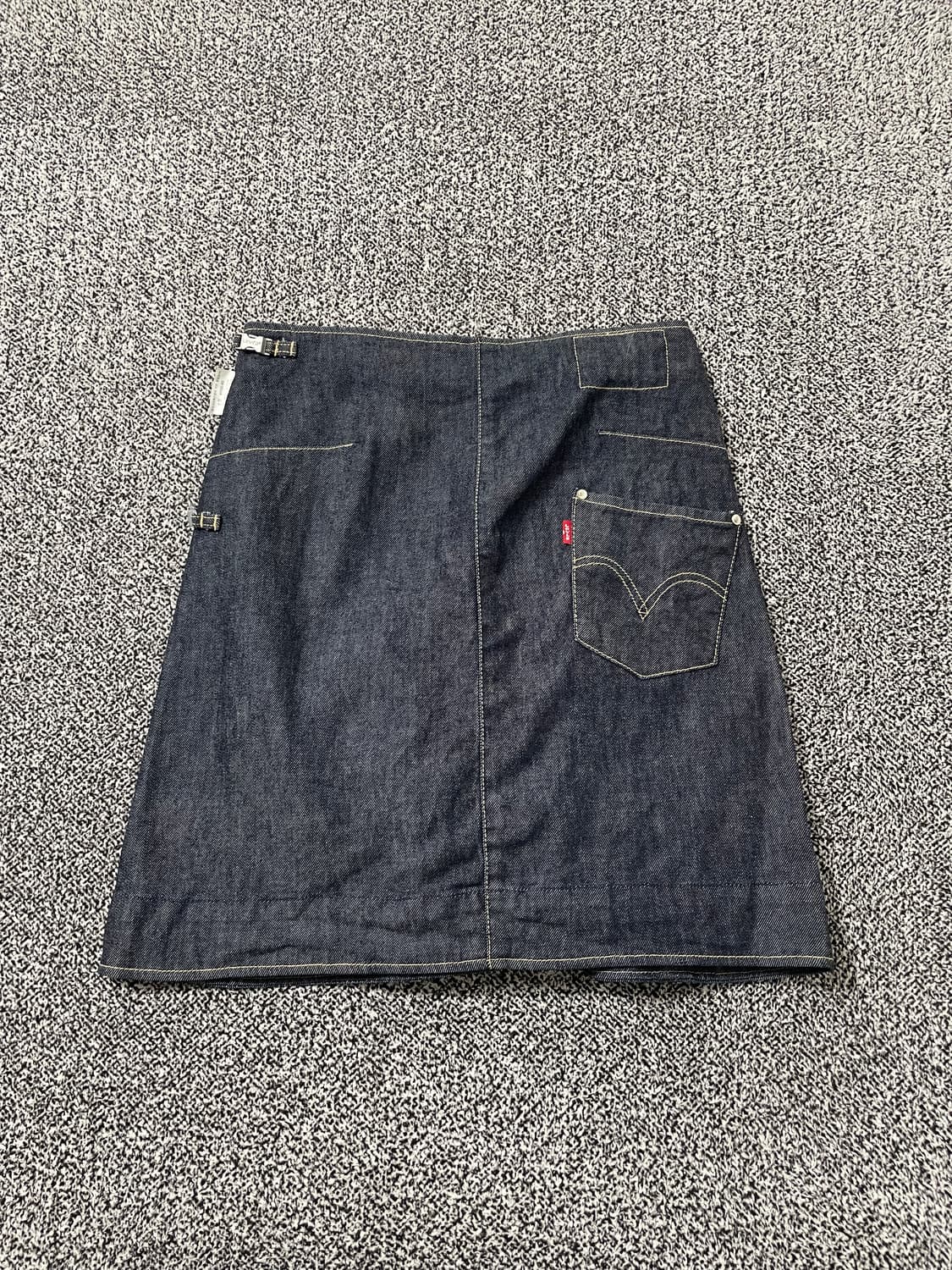 빈티지9. 리바이스 엔지니어드 진 데님 랩 스커트 청치마 미니 스커트 상품이미지2