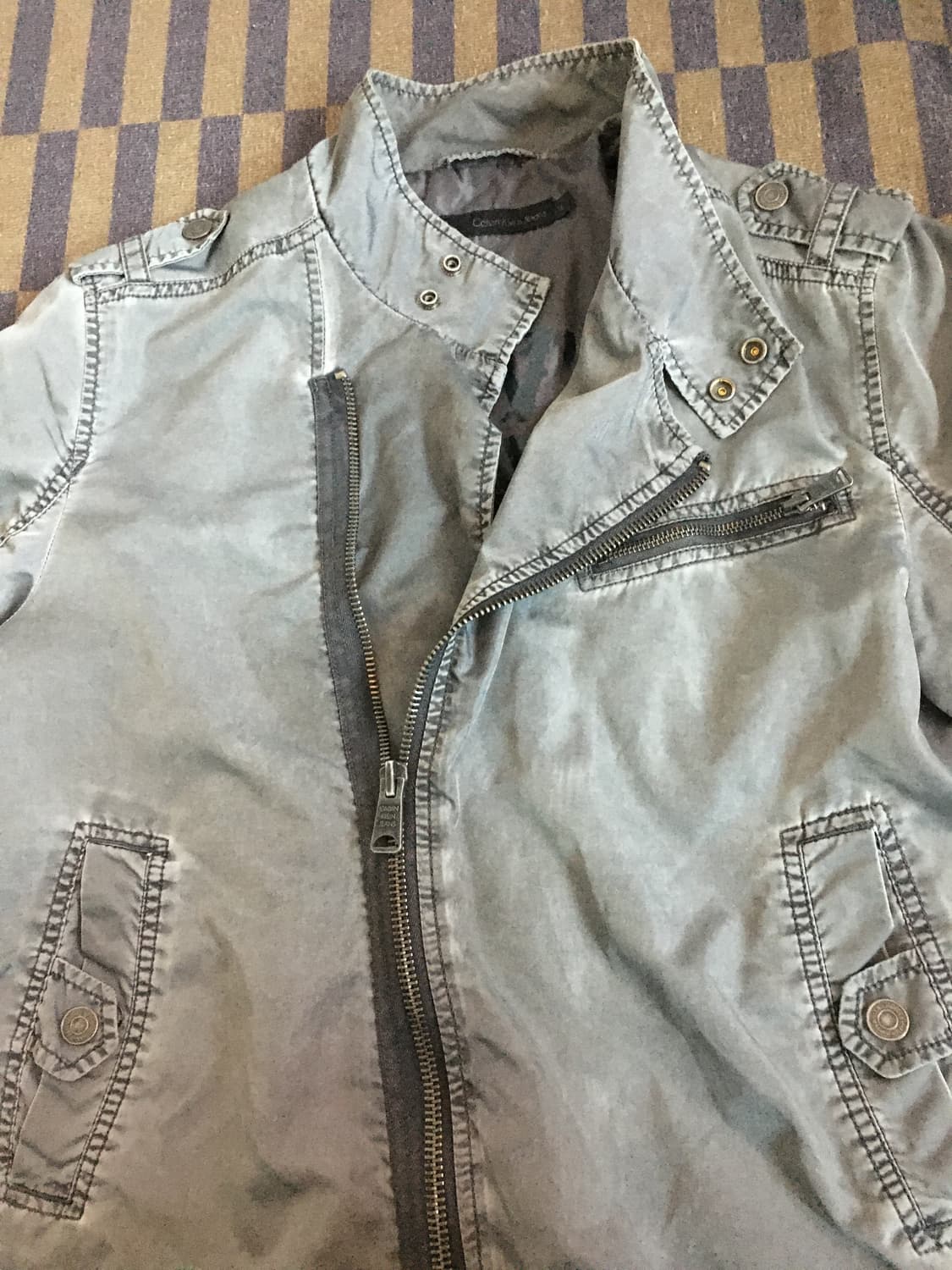 Calvin kiein - 그레이 가먼츠워싱 나일론 자켓 [L] 상품이미지8