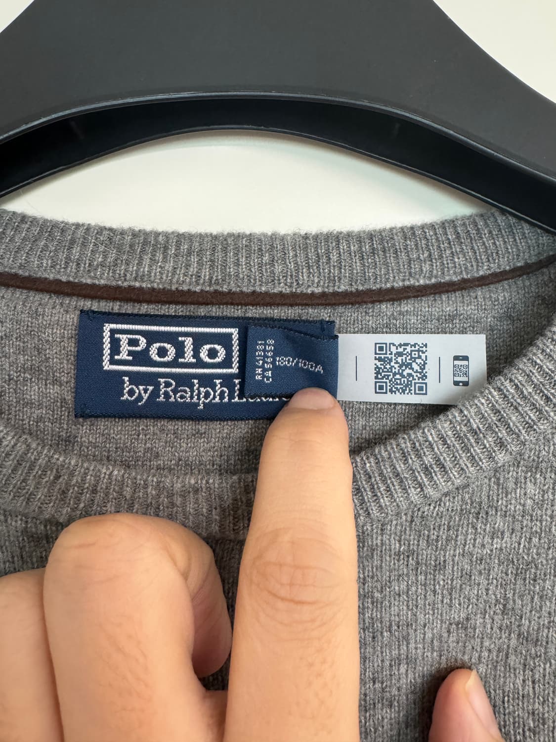폴로 랄프로렌 멀티포니 울 니트 L 사이즈 그레이 상품이미지4