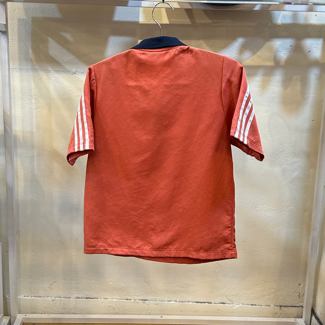 아디다스 삼선 반집업 반팔 티셔츠 XS  상품이미지7